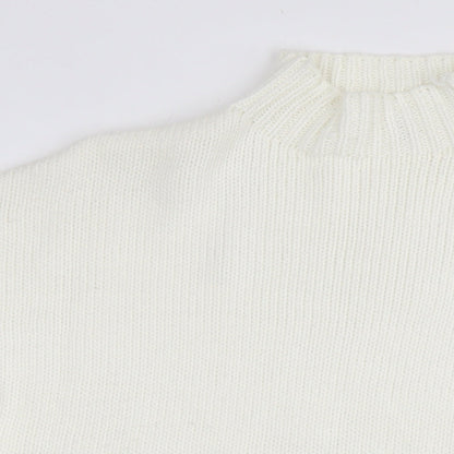 Womens UK Size 16 Missguided White Pullover Jumper