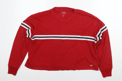Hollister Womens Red Polyester Pullover Sweatshirt Size XS Pullover