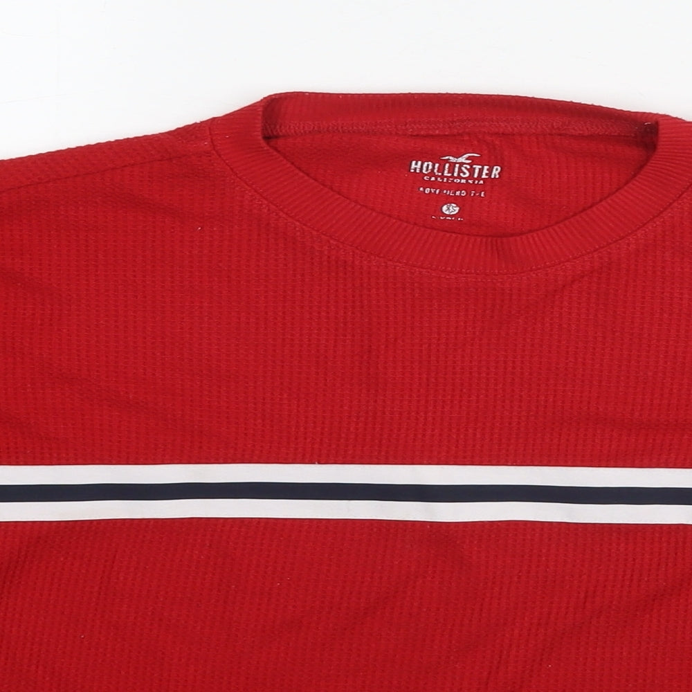 Hollister Womens Red Polyester Pullover Sweatshirt Size XS Pullover