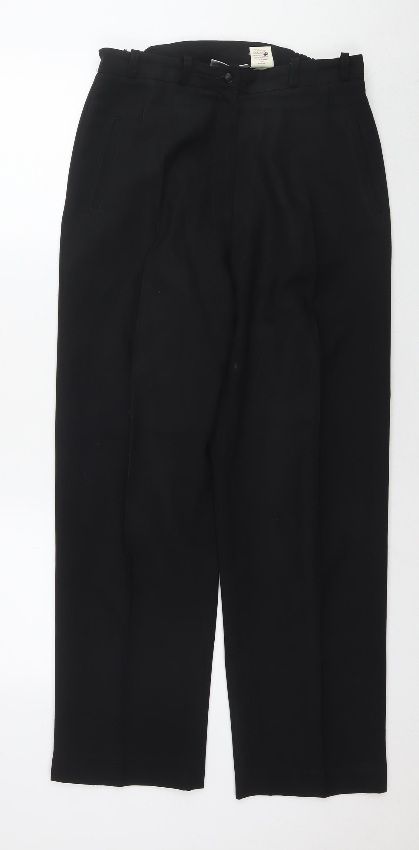Womens UK Size 12 Bonmarché Regular Fit  Black Trousers