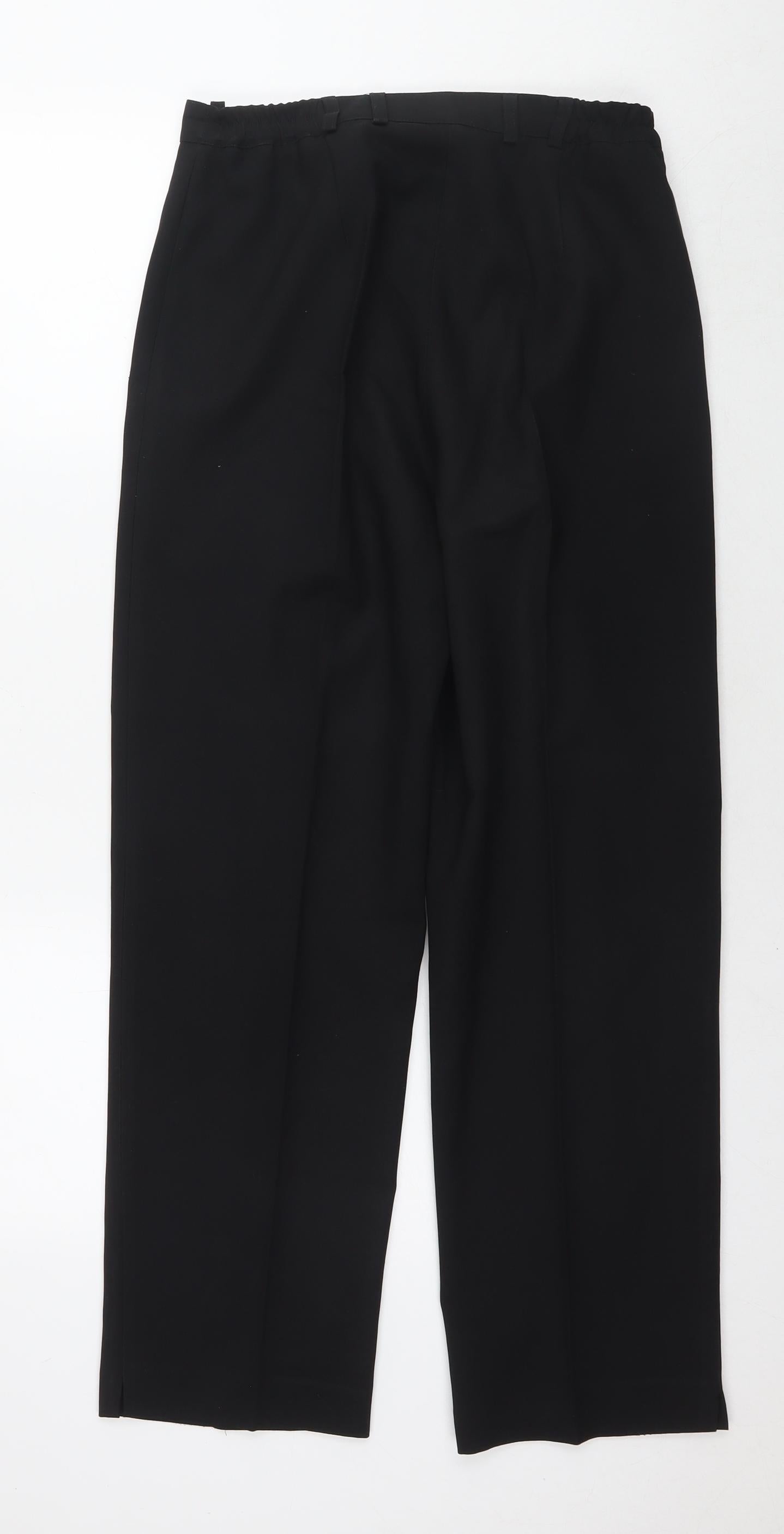 Womens UK Size 12 Bonmarché Regular Fit  Black Trousers