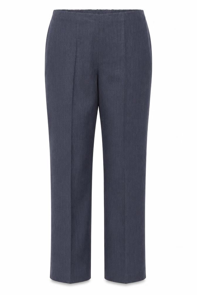 Marks & Spencer Womens Blue Polyester Trousers Size 12 L26 in Regular