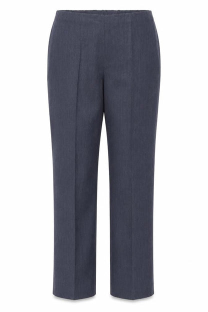 Marks & Spencer Womens Blue Polyester Trousers Size 12 L26 in Regular