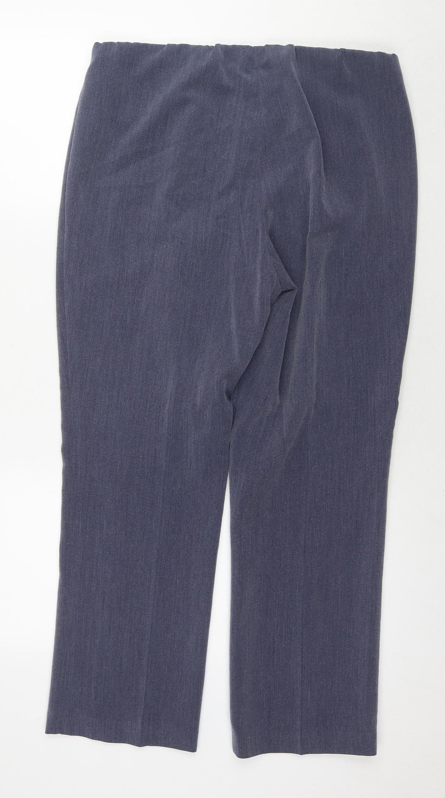 Womens UK Size 12 Marks and Spencer Regular Fit  Blue Trousers