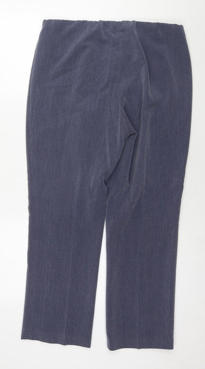 Womens UK Size 12 Marks and Spencer Regular Fit  Blue Trousers