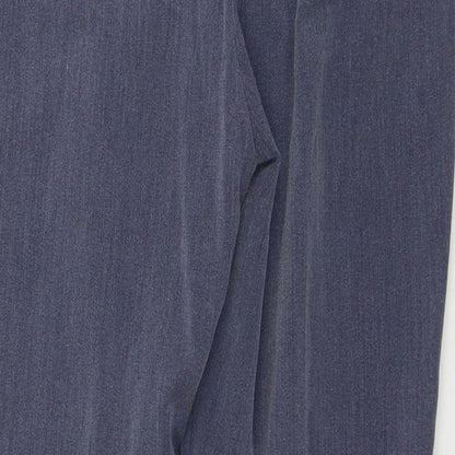 Womens UK Size 12 Marks and Spencer Regular Fit  Blue Trousers
