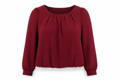 Womens UK Size 8 Select Red Basic Blouse