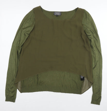 Womens UK Size 8 NEXT Green Basic Blouse