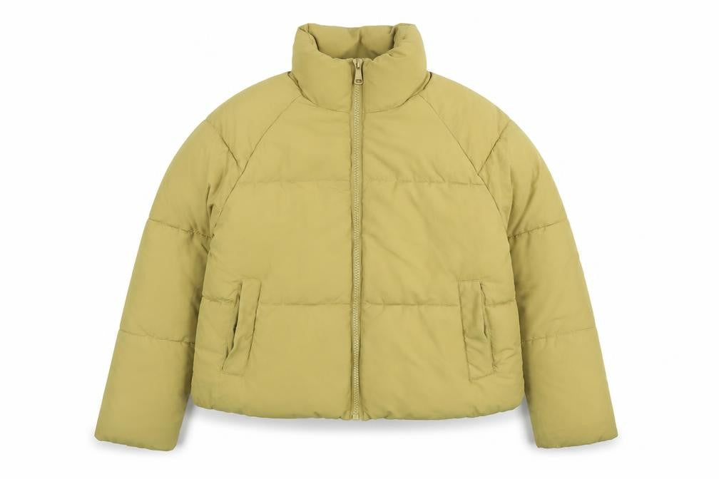 Womens UK Size S Monki Yellow Parka Coat