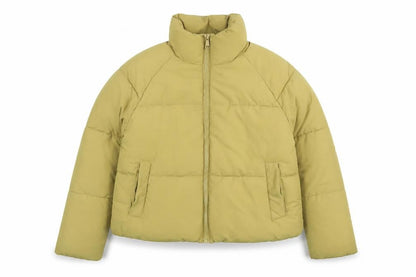 Womens UK Size S Monki Yellow Parka Coat