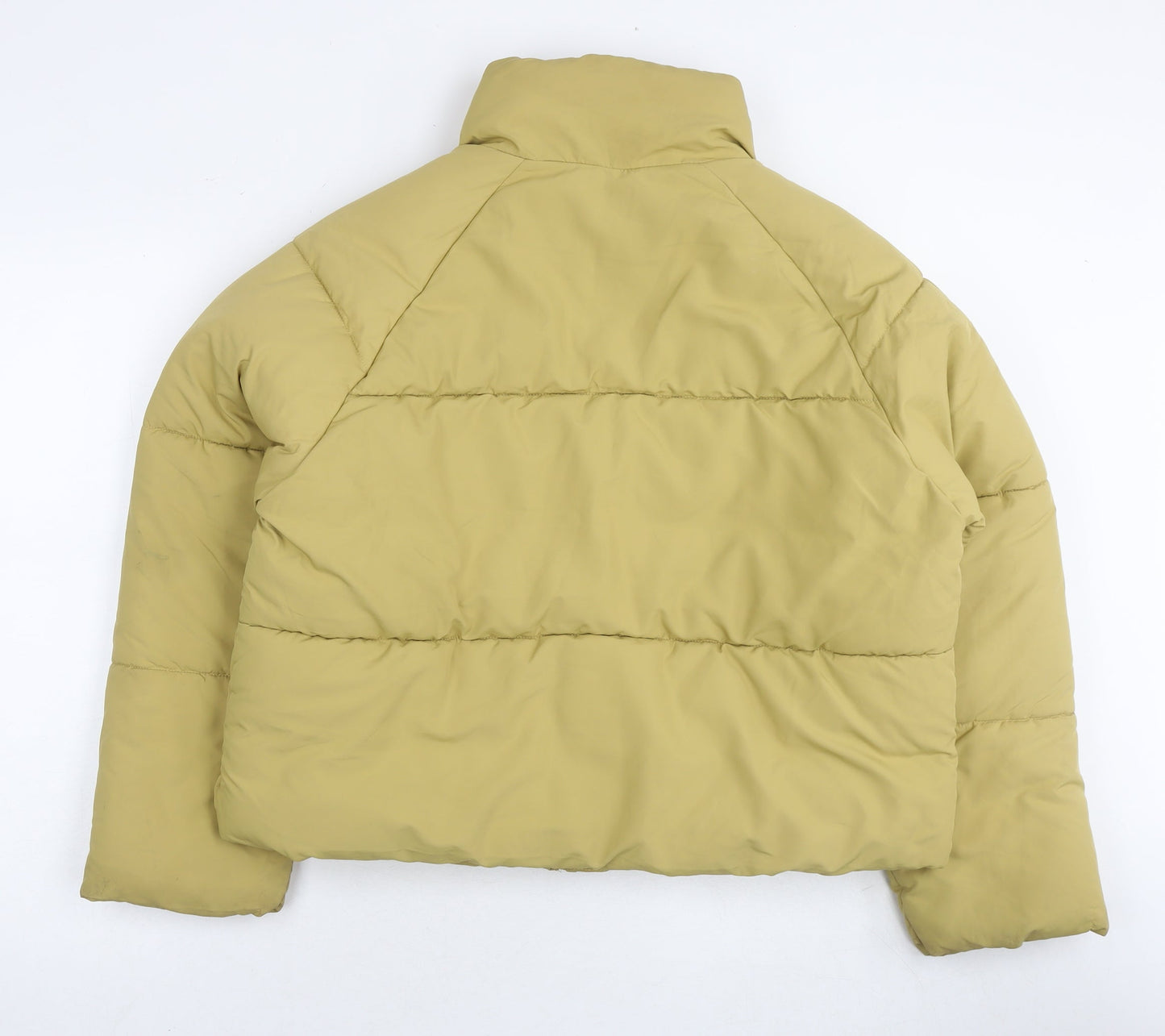 Womens UK Size S Monki Yellow Parka Coat