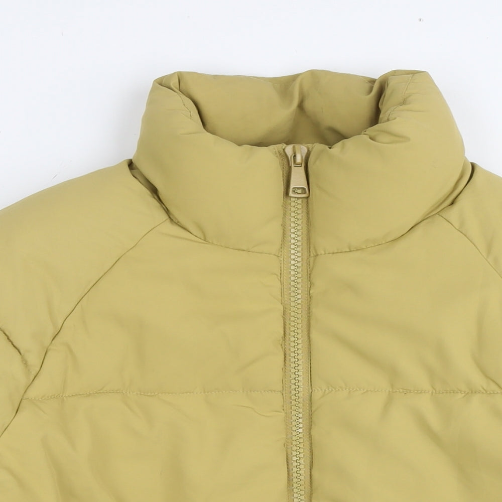 Womens UK Size S Monki Yellow Parka Coat