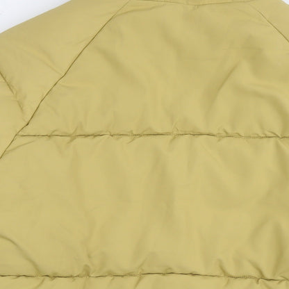 Womens UK Size S Monki Yellow Parka Coat