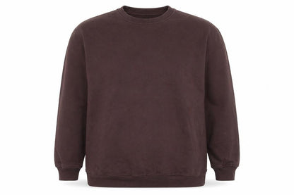 Front view of Missguided women’s brown cotton pullover sweatshirt, size UK 16, pullover