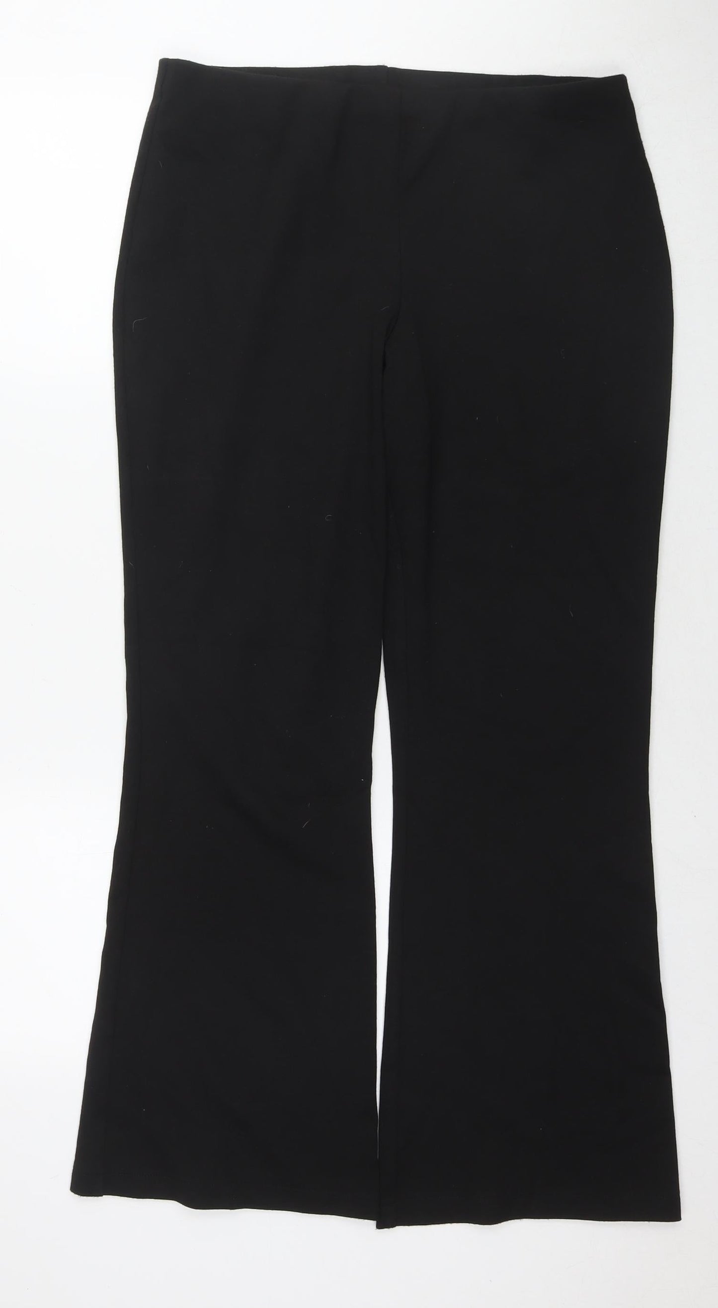 Womens UK Size 14 Marks and Spencer Regular Fit  Black Trousers