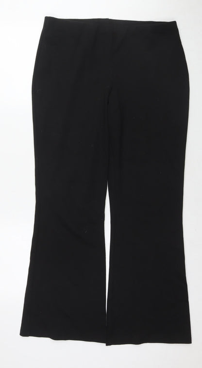 Womens UK Size 14 Marks and Spencer Regular Fit  Black Trousers