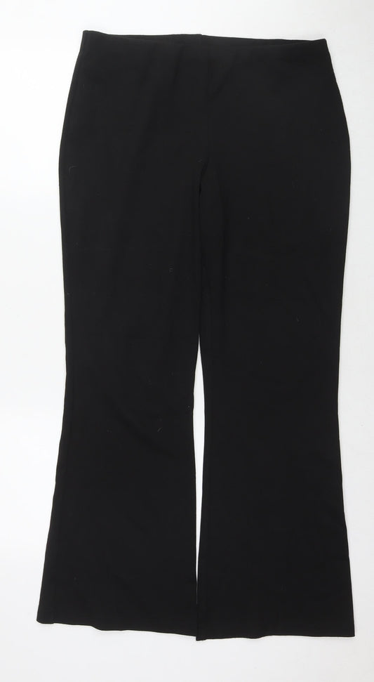 Womens UK Size 14 Marks and Spencer Regular Fit  Black Trousers