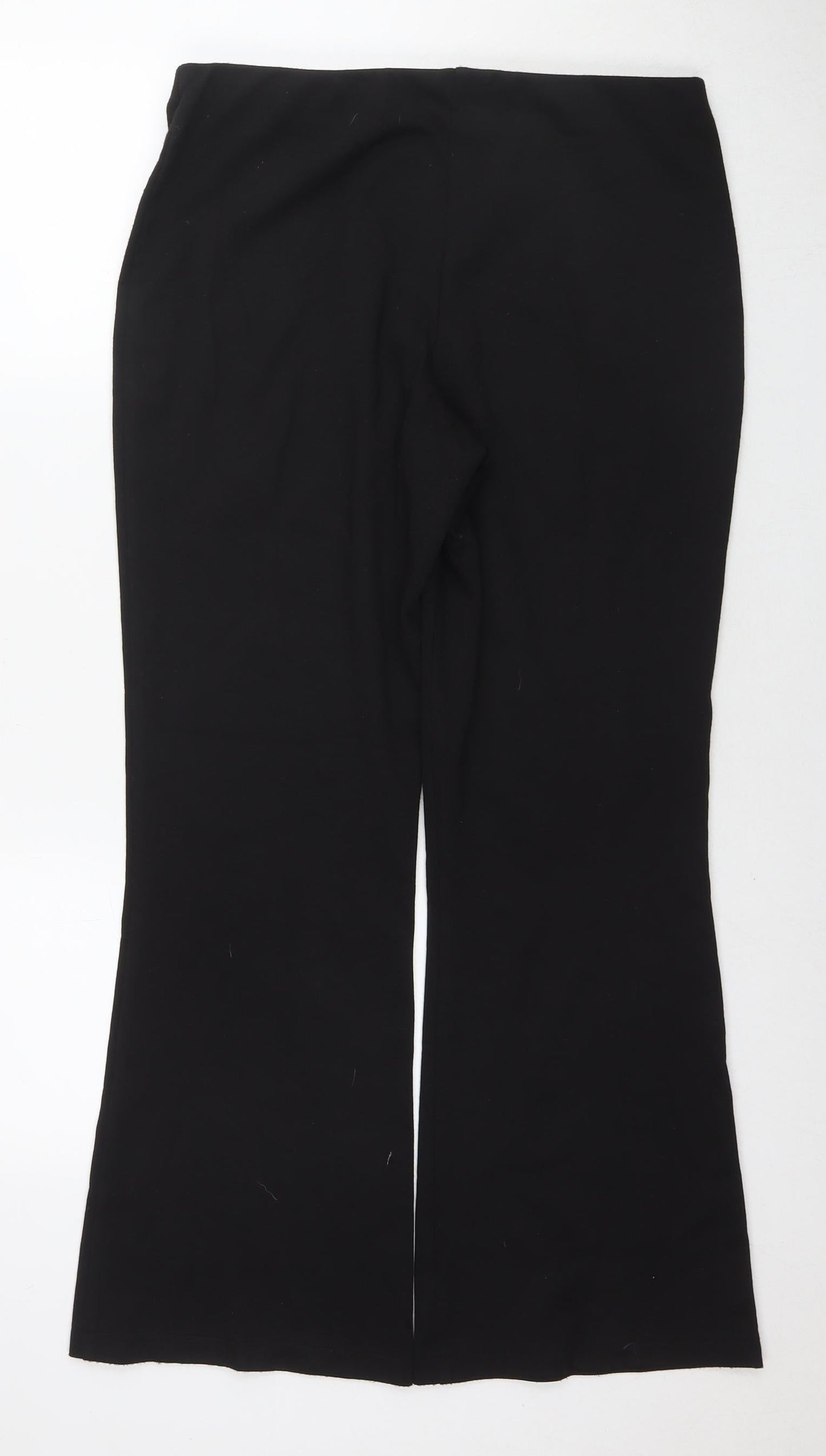 Womens UK Size 14 Marks and Spencer Regular Fit  Black Trousers