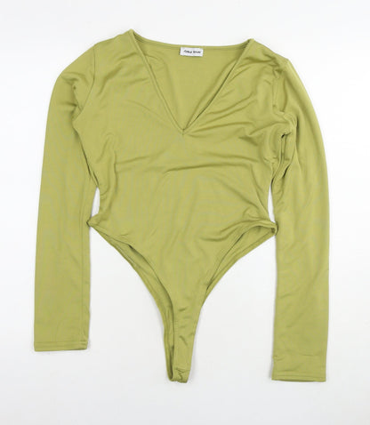 Public Desire Womens Green Polyester Playsuit One-Piece Size 12 Pullover