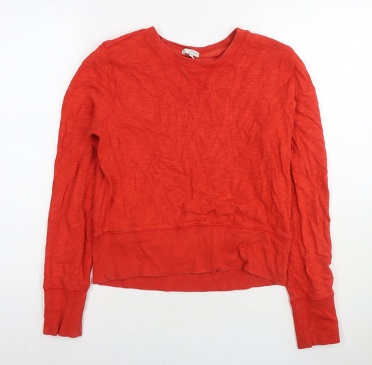 Gap Womens Red Cotton Pullover Sweatshirt Size M Pullover