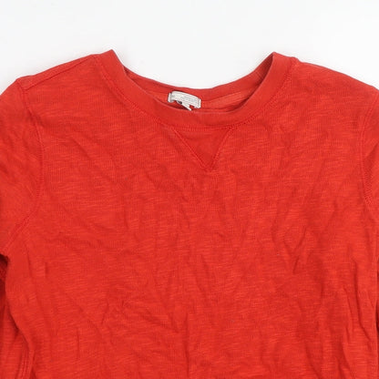 Gap Womens Red Cotton Pullover Sweatshirt Size M Pullover