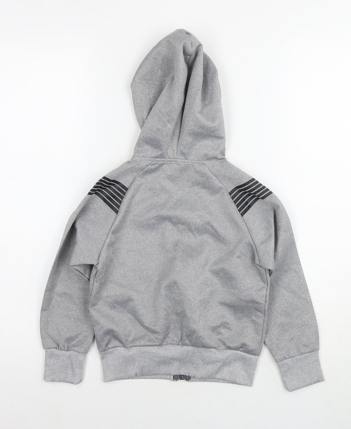 Marine Corps Boys Grey Polyester Full Zip Hoodie Size 4 Years Zip