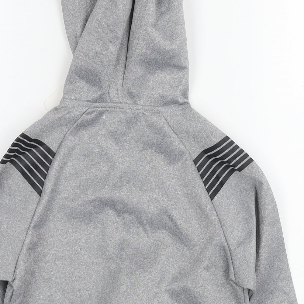 Marine Corps Boys Grey Polyester Full Zip Hoodie Size 4 Years Zip