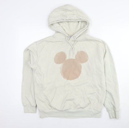 Womens UK Size 10 Disney Beige Pullover Hoodie