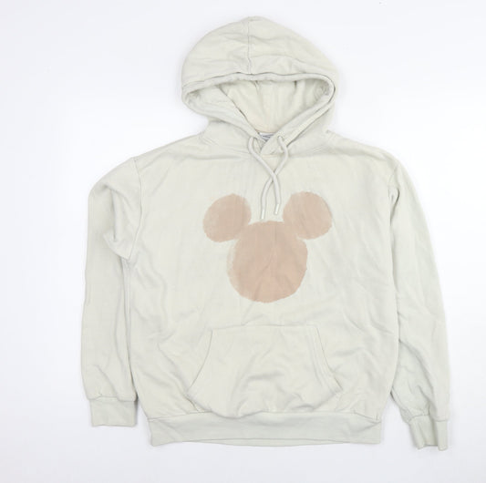 Womens UK Size 10 Disney Beige Pullover Hoodie