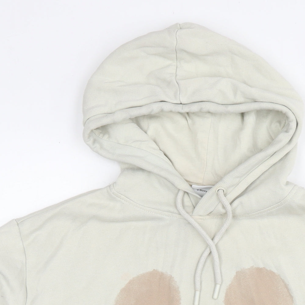 Womens UK Size 10 Disney Beige Pullover Hoodie