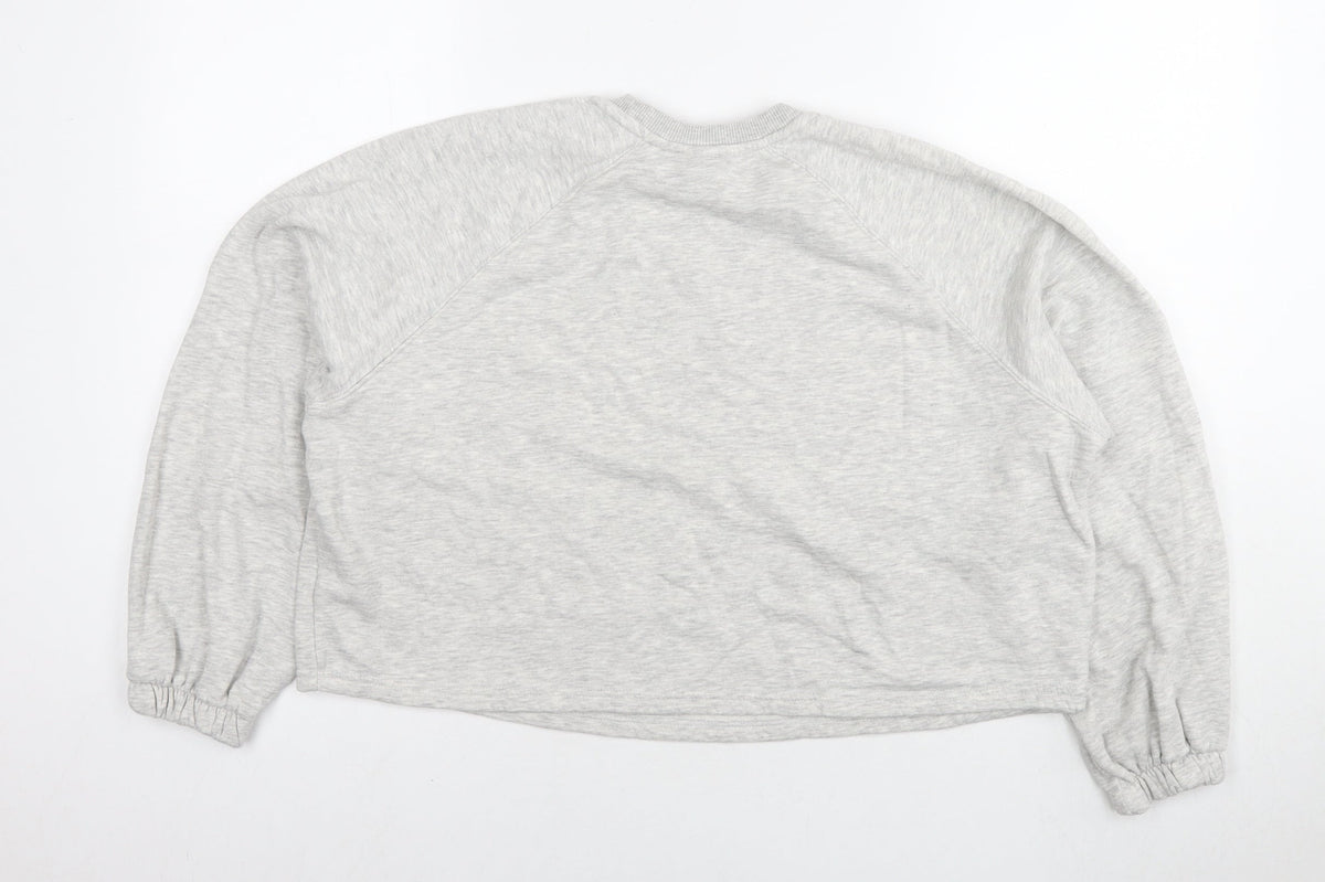Pineapple Womens Grey Cotton Pullover Sweatshirt Size 10 Pullover - Logo Size 10-12