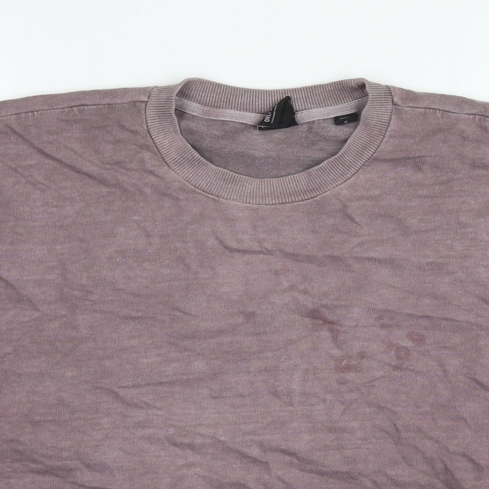 Mens UK Size M ONLY & SONS Purple Pullover Sweatshirt