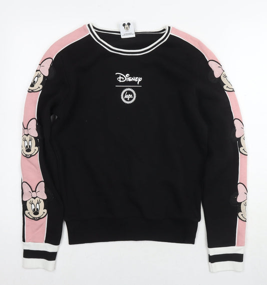 Womens UK Size 6 Disney Black Pullover Sweatshirt