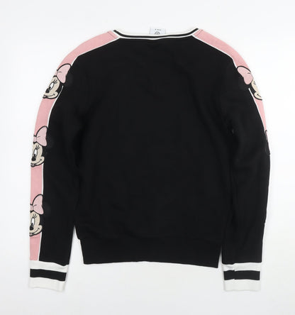 Womens UK Size 6 Disney Black Pullover Sweatshirt