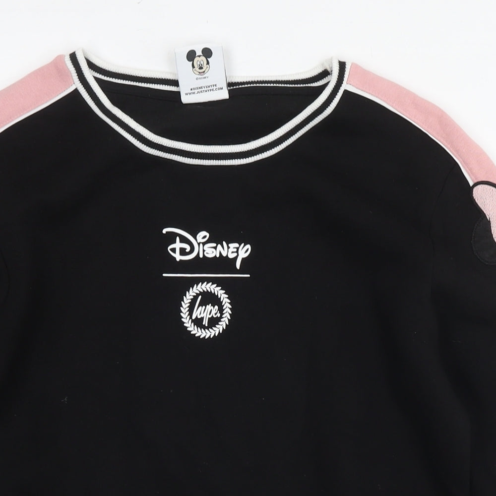 Womens UK Size 6 Disney Black Pullover Sweatshirt