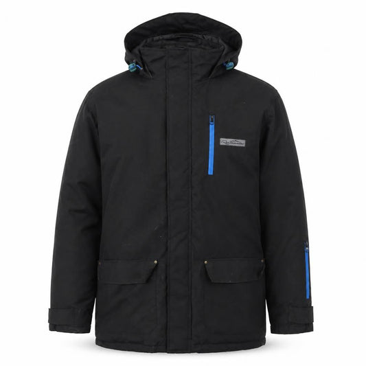 Mens UK Size L Atlas Black Rain Coat
