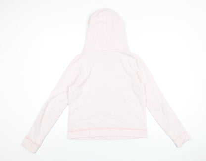 Hollister Womens Pink Cotton Pullover Hoodie Size M Pullover