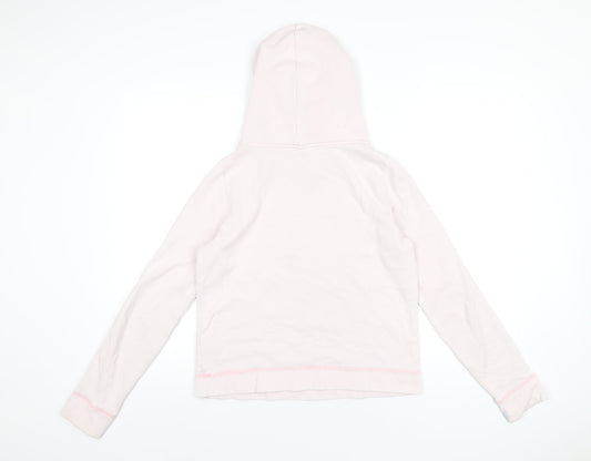 Hollister Womens Pink Cotton Pullover Hoodie Size M Pullover