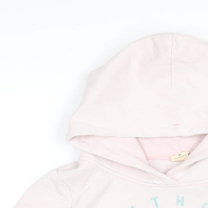 Hollister Womens Pink Cotton Pullover Hoodie Size M Pullover