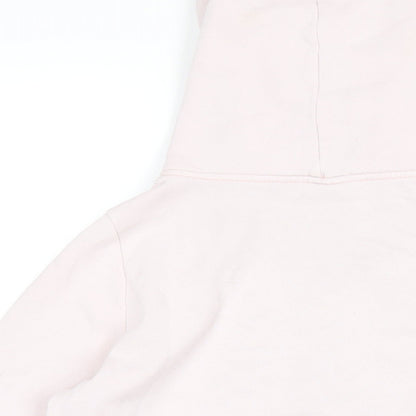 Hollister Womens Pink Cotton Pullover Hoodie Size M Pullover