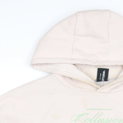 Womens UK Size 10 COLLUSION Pink Pullover Hoodie
