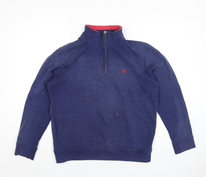 Mens UK Size M Crew Clothing Blue Pullover Sweatshirt