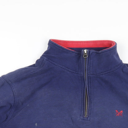 Mens UK Size M Crew Clothing Blue Pullover Sweatshirt