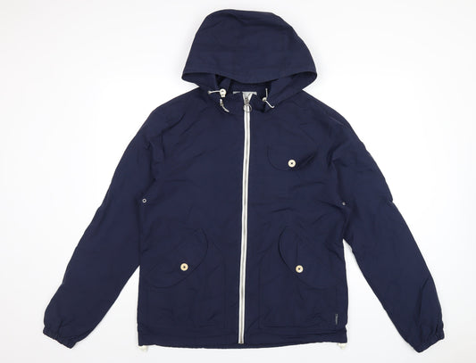 Penfield Womens Blue Rain Coat Coat Size M Zip