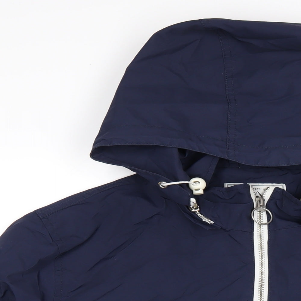 Penfield Womens Blue Rain Coat Coat Size M Zip