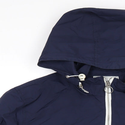 Penfield Womens Blue Rain Coat Coat Size M Zip