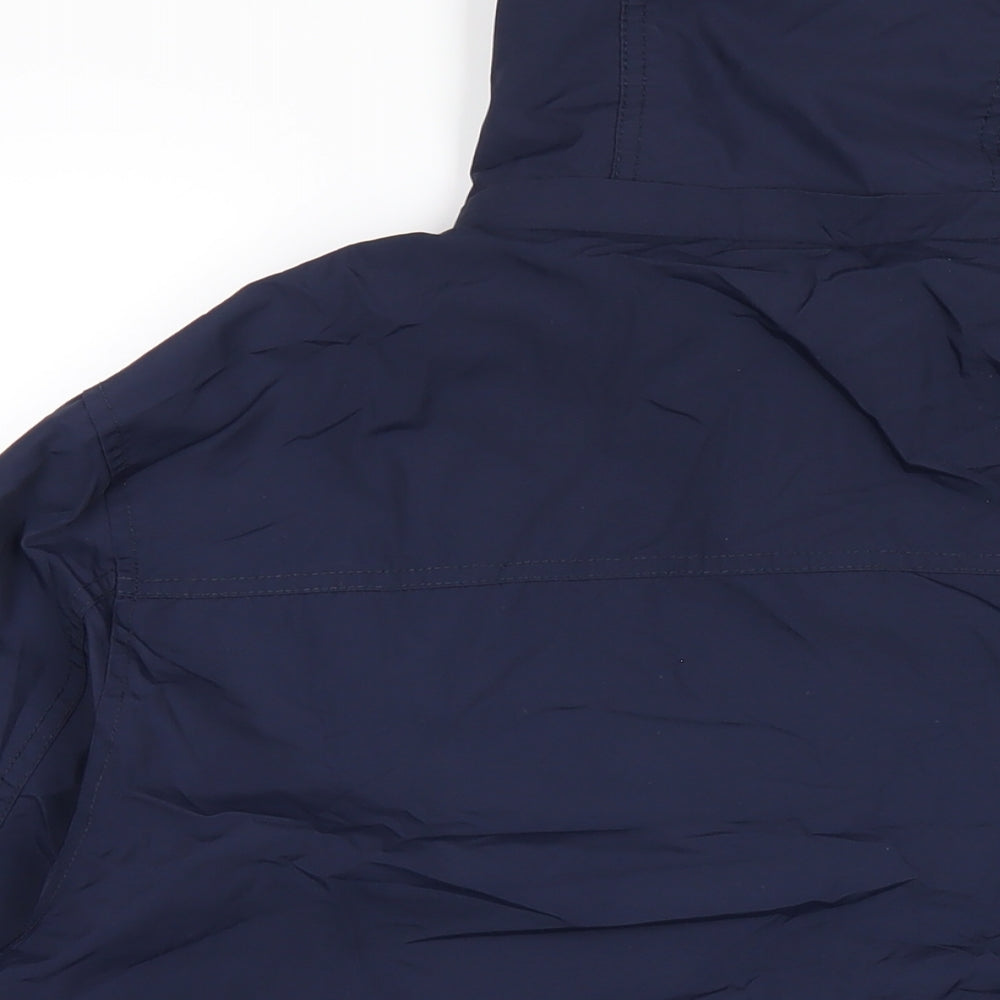 Penfield Womens Blue Rain Coat Coat Size M Zip