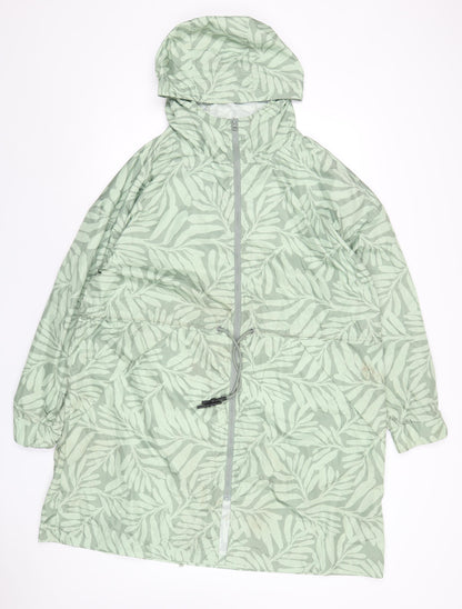 Womens UK Size XL Dunnes Stores Green Rain Coat