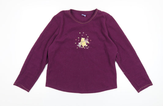 Womens UK Size 10 Disney Purple Pullover Sweatshirt
