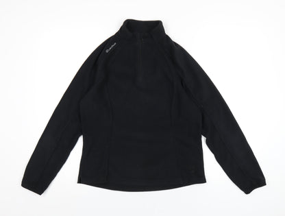 Quechua Womens Black Polyester Pullover Sweatshirt Size M Zip